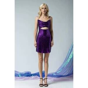 NEW LENA best night ever mini dress in purple